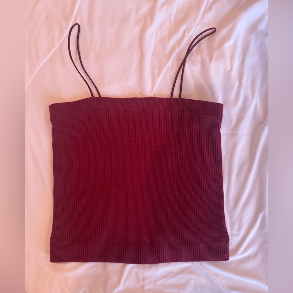 American Eagle Outfitters Burgundy Camisole Top